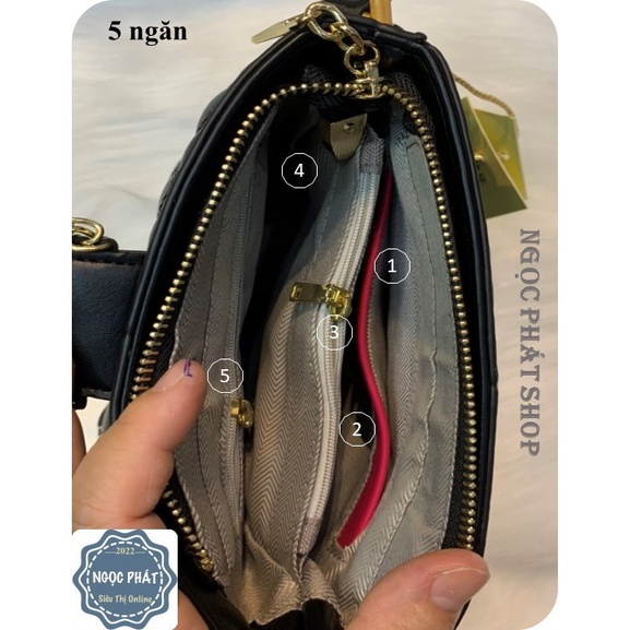 Túi Xách Nữ CHỮ D dập nổi- Hàng Quảng Châu Cao Cấp- Đeo vai hoặc đeo chéo (5 ngăn)(Z2212)