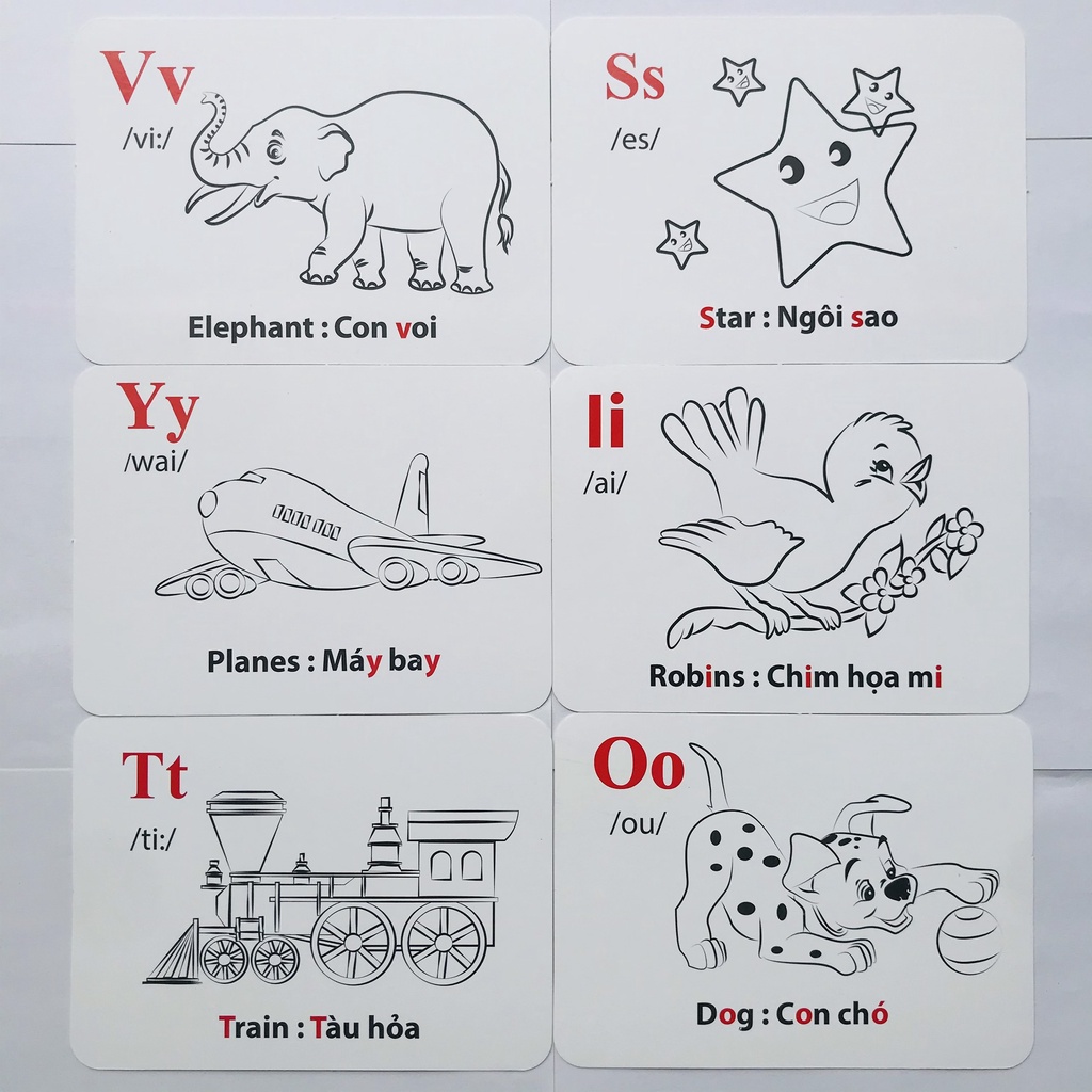 Thẻ Học Thông Minh Flashcard song ngữ Việt-Anh 19 Chủ Đề - Dạy trẻ về thế giới xung quanh