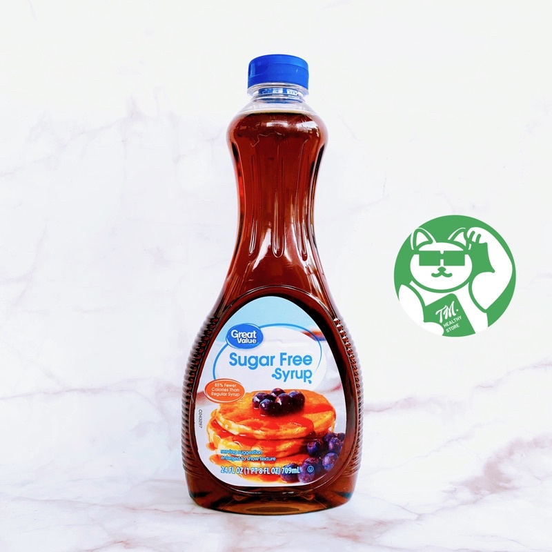 [Siro không đường] ăn kiêng Sugar Free Syrup 710ml GREAT VALUE diet/eatclean/lowcarb/keto