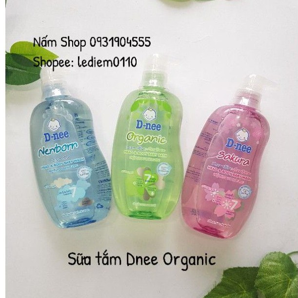 Sữa Tắm gội toàn thân Dnee Pure Cho Bé từ 0 đến 3 tuổi - 380ml