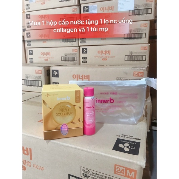 Viên uống nước collagen Innerb Aqua Rich 70v | Thế Giới Skin Care