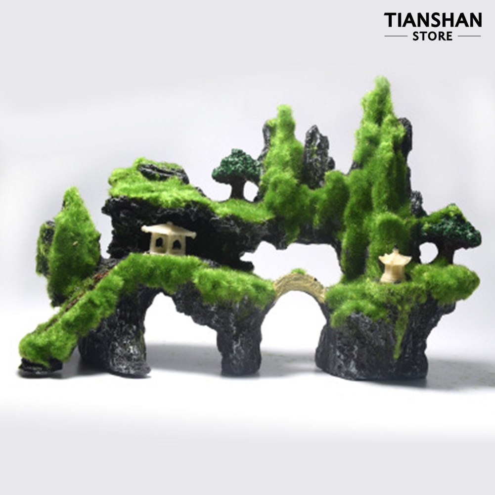 Đá rêu nhân tạo trang trí bể cá