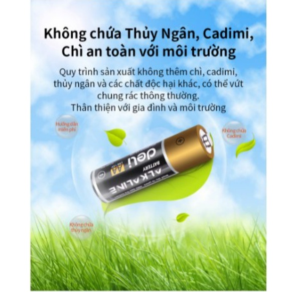 Pin kiềm AA Akaline NUSIGN- vỉ 2 viên/ 4 viên - mã 18500/18501