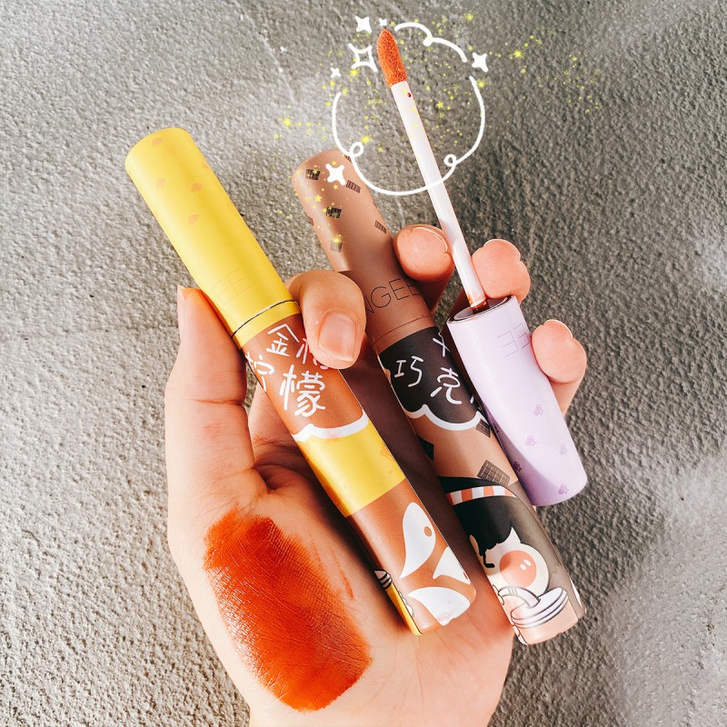 [Hàng mới về] Set son kem Vongee dưỡng ẩm màu lì chống thấm nước không dính vào ly uống | BigBuy360 - bigbuy360.vn