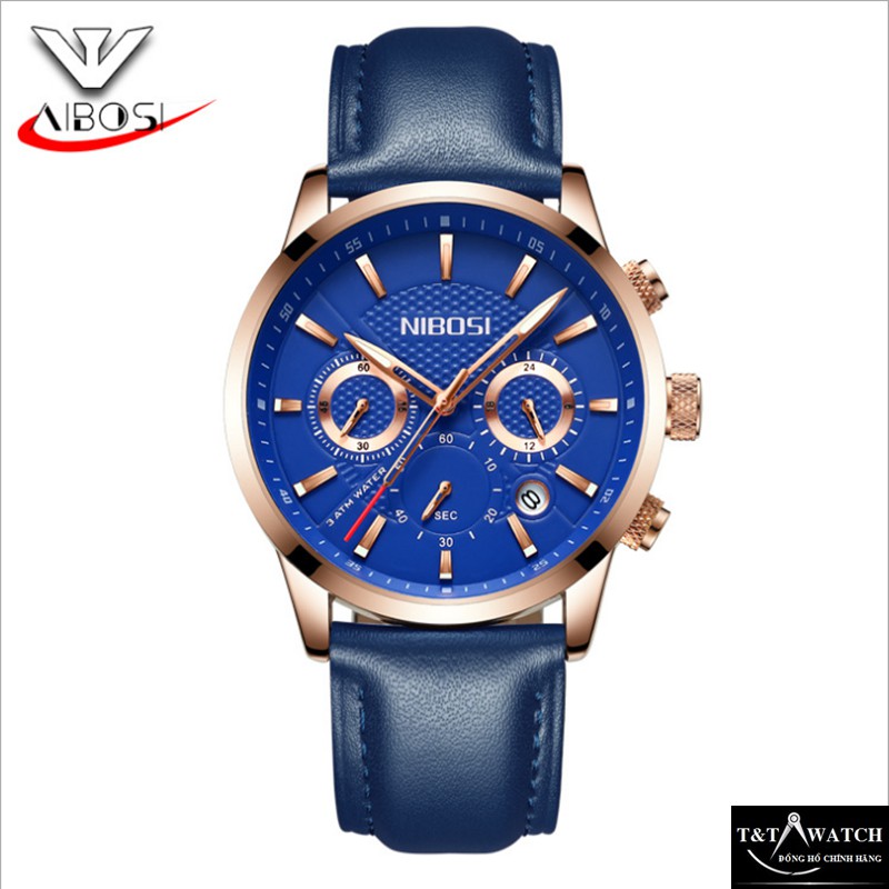 (GIÁ HỦY DIỆT) ĐỒNG HỒ NAM NIBOSI 2313 (1985) CHÍNH HIỆU, DÂY DA TRƠN CHẠY FULL 6 KIM, CHỐNG NƯỚC VÀ CHỐNG XƯỚC | BigBuy360 - bigbuy360.vn