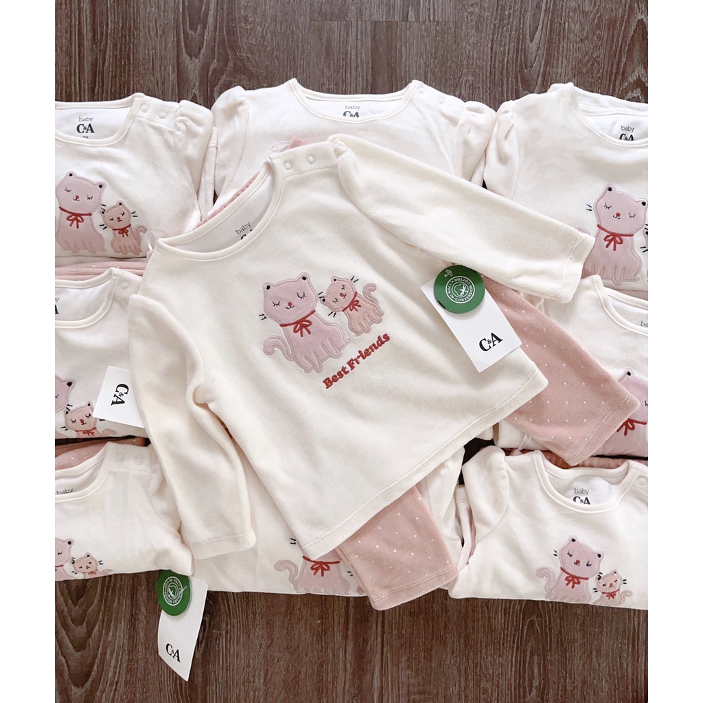 Bộ nỉ nhung C&A hình mèo