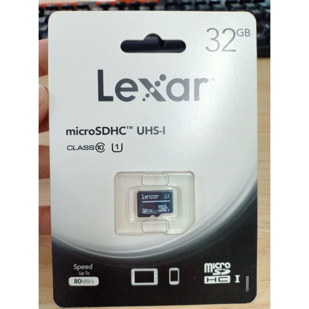 Thẻ nhớ 32GB Micro SDHC C10 LEXAR (không kèm Adapter)