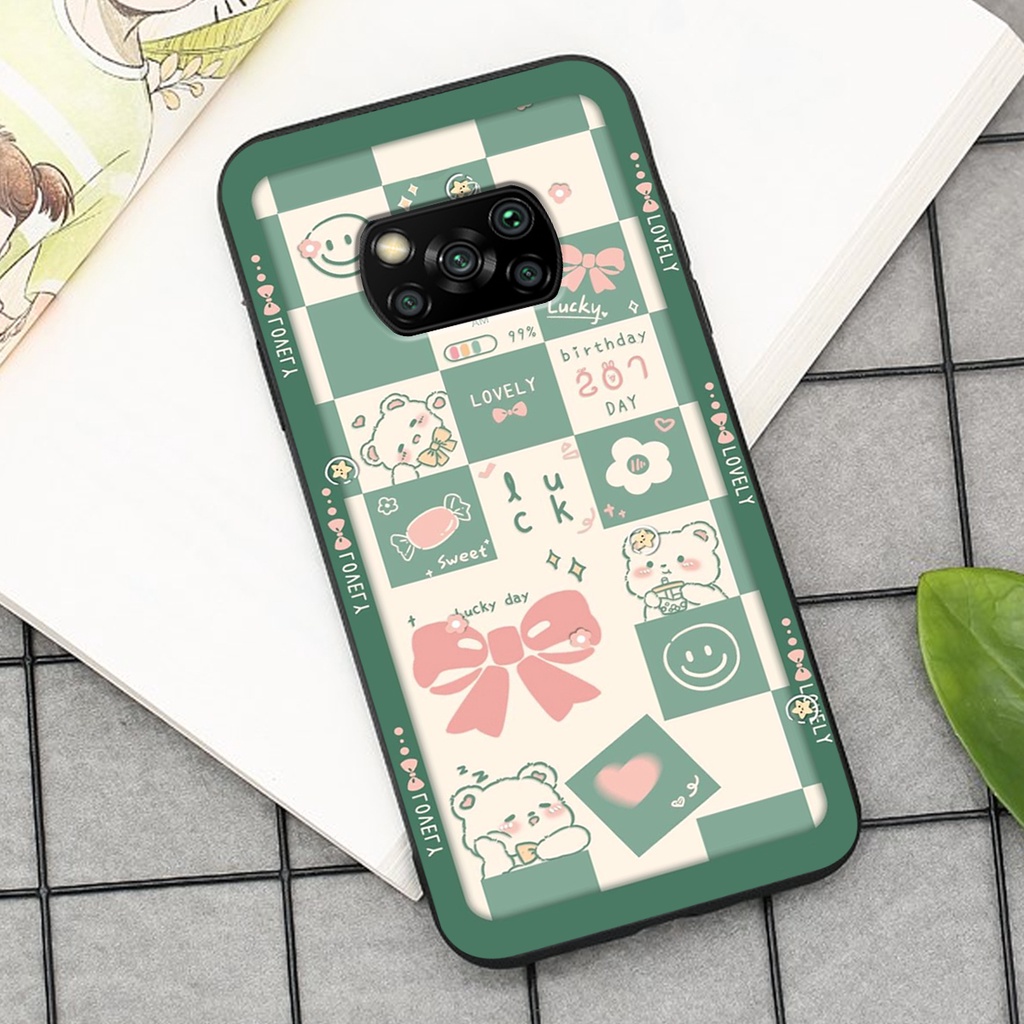 Ốp lưng Xiaomi POCO X3 / X3 PRO / X3 NFC in hình cao cấp mẫu kẻ caro,mikenbe@r siêu hot