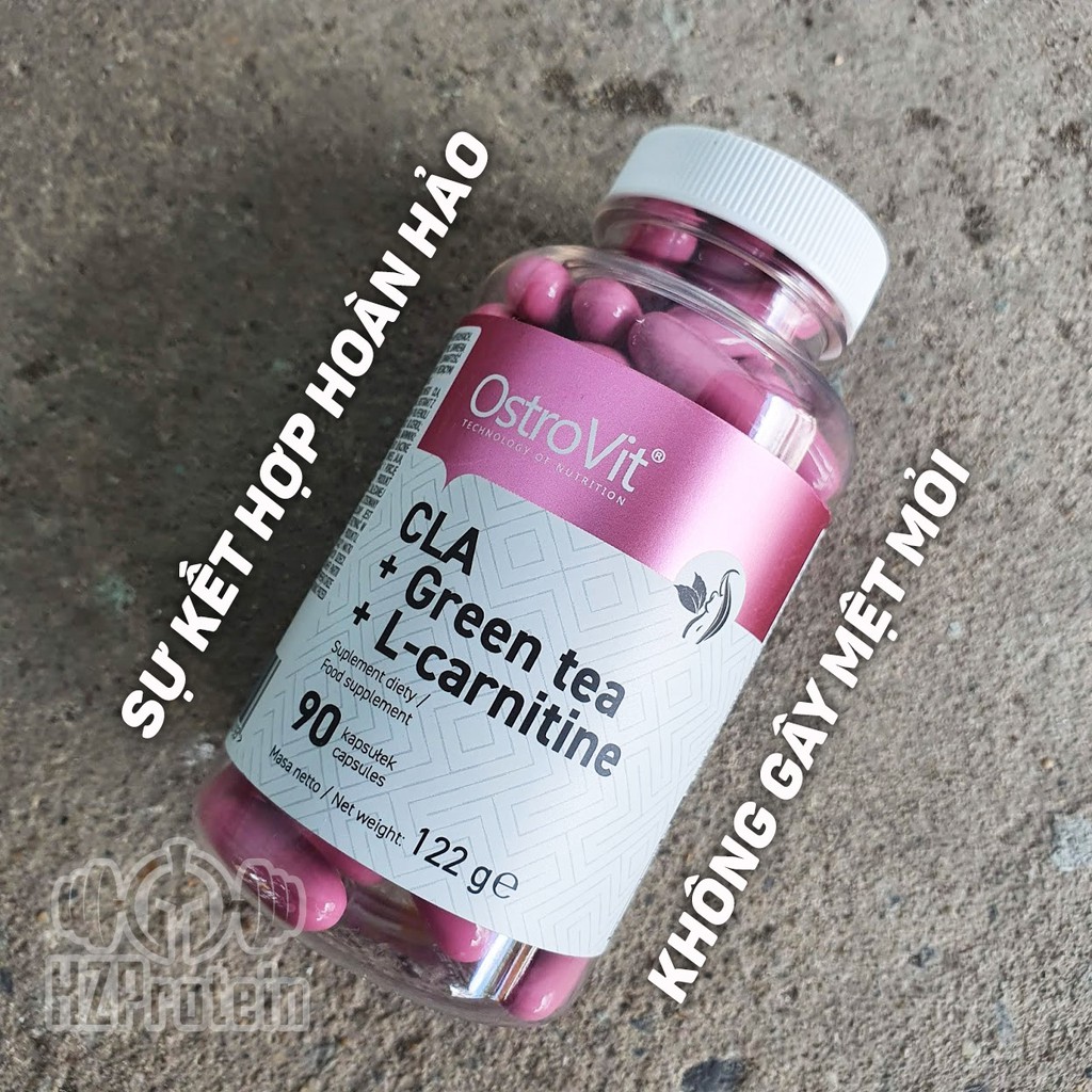 CLA + CARNITINE + GREEN TEA - ĐỐT MỠ TỰ NHIÊN, KHÔNG GÂY MỆT NGƯỜI (90 VIÊN)