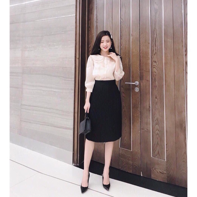 ⚡️FLASH SALE⚡️CHÂN VÁY MIDI DẬP LI NHỎ | BigBuy360 - bigbuy360.vn