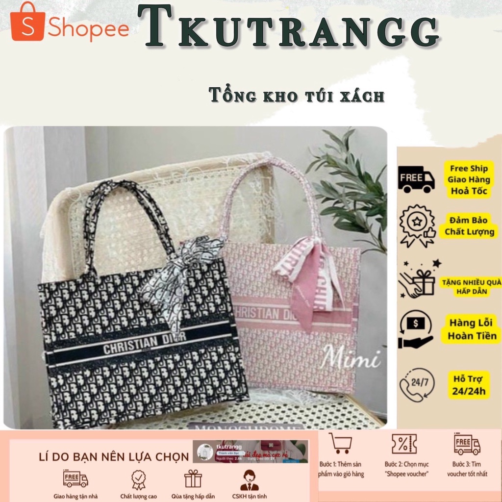 🎁 Túi Xách công sở D.I.O.R.R tặng kèm khăn lụa❣️💚  tkutrangg bag store  💚