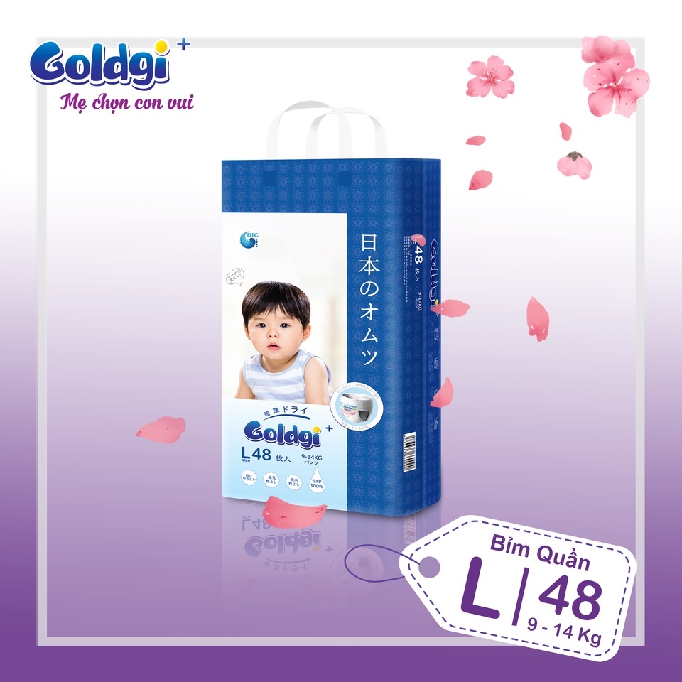 Bỉm Quần GOLDGI Size L cao cấp