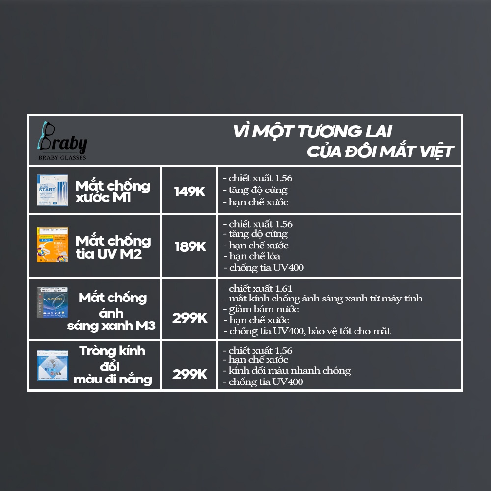 Hộp đựng kính mắt Braby lót nhung mềm mại chống xước, chất liệu hộp da cao cấp bền đẹp, chống va đập