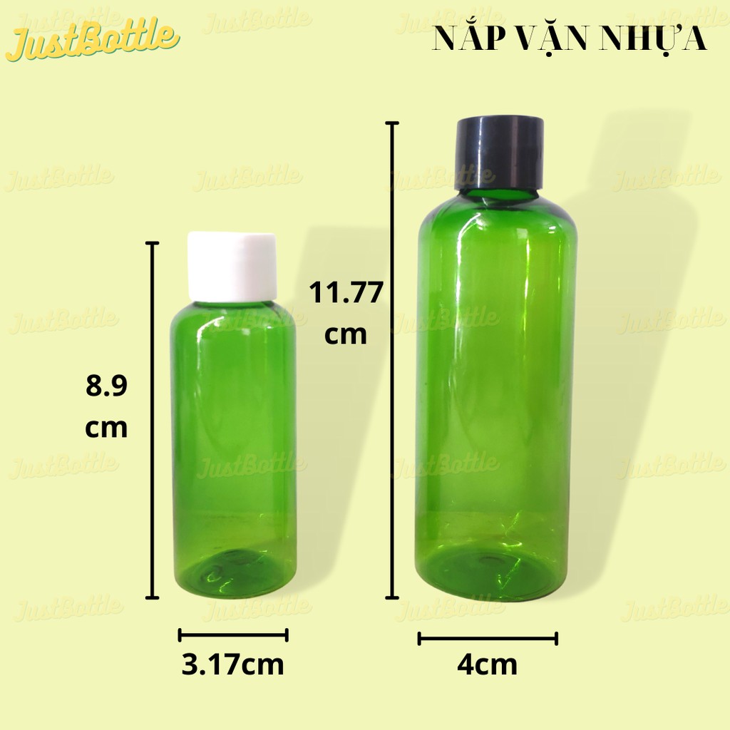 LỌ CHIẾT MỸ PHẨM Nắp Vặn Nhựa 20ml 30ml 50ml 100ml giá rẻ VỎ CHAI NHỰA PET Nhỏ Trong suốt Nâu Hồng Đen Trắng Xanh