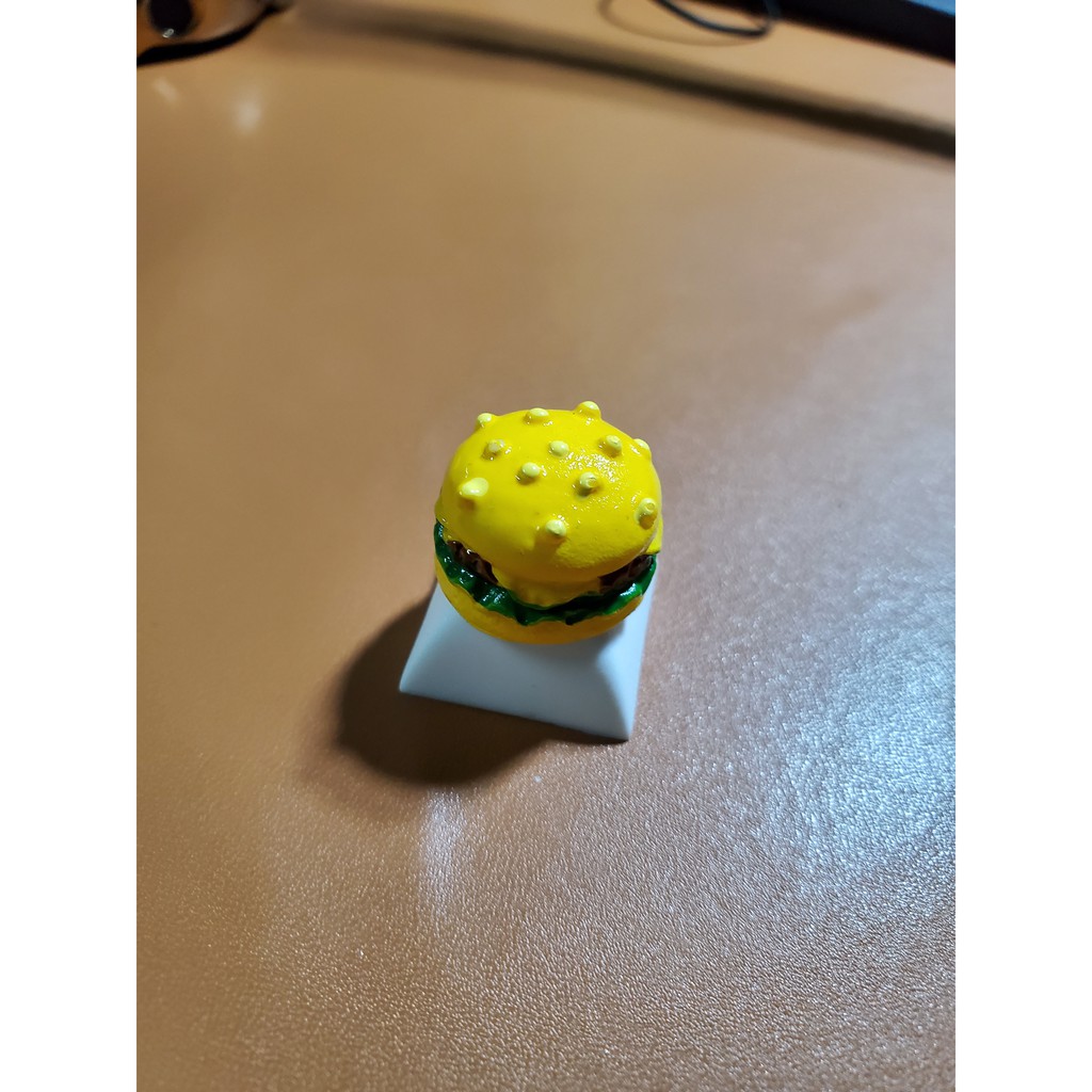 Keycap hình bánh hamburger, nút bấm bàn phím cơ hình bánh hamburger