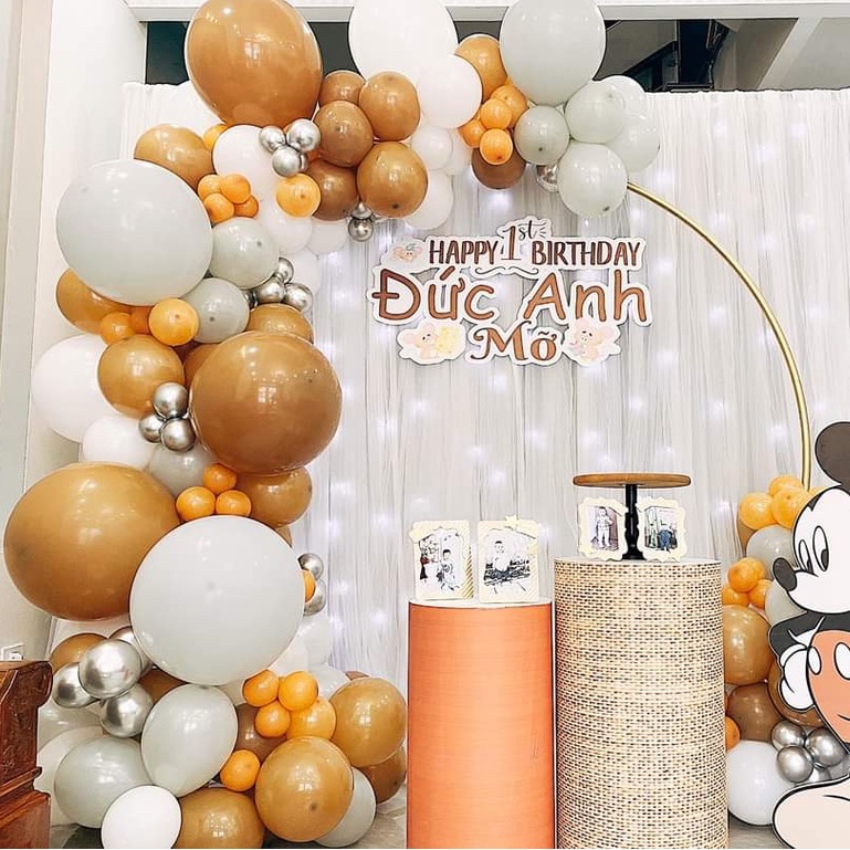 Bóng bay tròn size to 18'' các màu trang trí sinh nhật cưới hỏi sự kiện  - Kem Shop K177