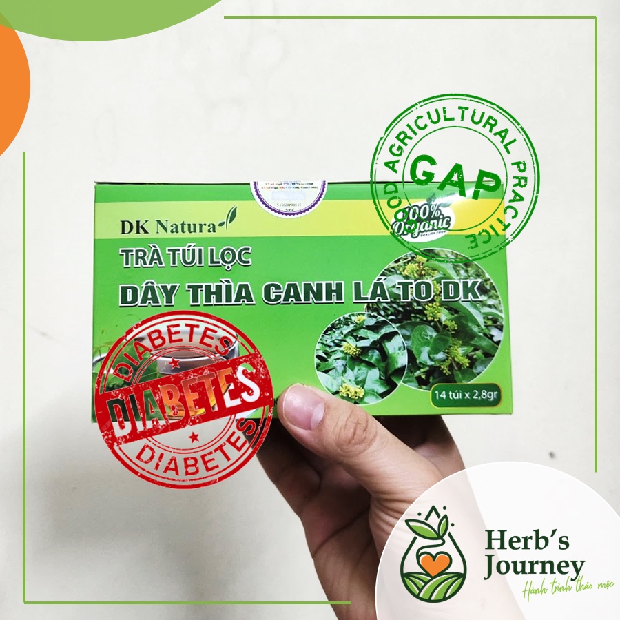Trà túi lọc dây thìa canh - Dây thìa canh lá to và lá nhỏ - Hạ đường huyết dùng cho người tiểu đường - TNHH DK Natura