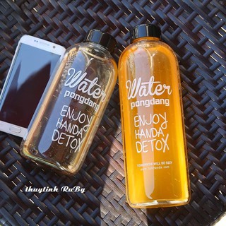 BÌNH NƯỚC THỦY TINH WATER PONGDANG DETOX 1 LÍT - BÌNH PONGDANG, BÌNH DETOX, CHAI PONGDANG