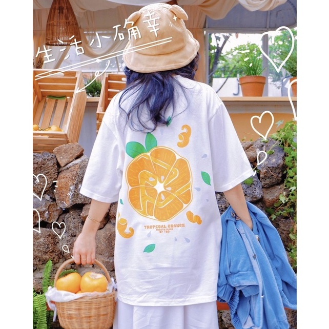 Áo thun tay lỡ Unisex ORANGE TBO - TBO Brand chính hãng