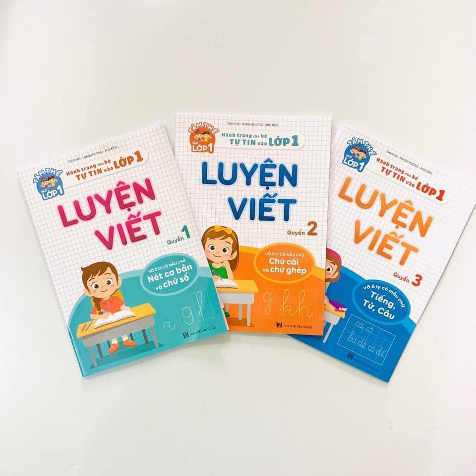 Sách - Combo 3 cuốn Luyện Viết - Tâm thế vào lớp 1 - Quyển 123 (3 cuốn)