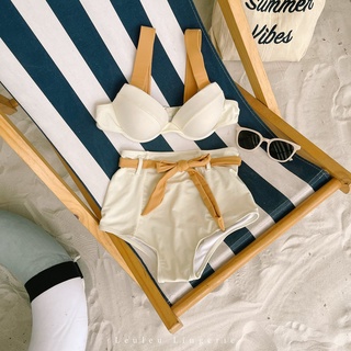 BIKINI HAI MẢNH CẠP CAO VINTAGE LEULEU.LINGERIE