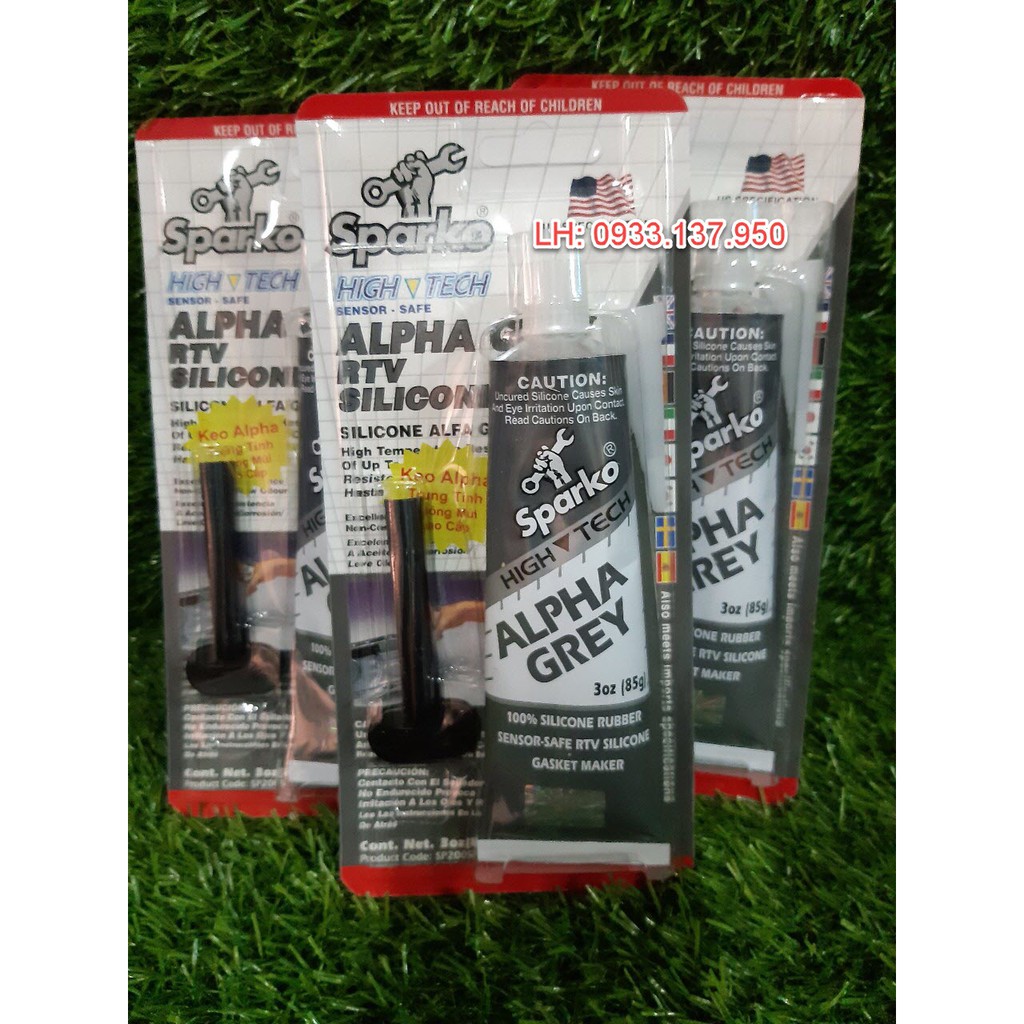 Keo Thế Ron Sparko Xám Alpha Grey, keo xám