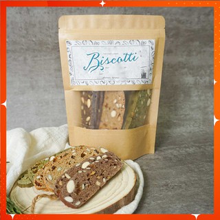 Bánh ăn kiêng Biscotti, bánh ăn kiêng dinh dưỡng - không đường, gói 150g - B01