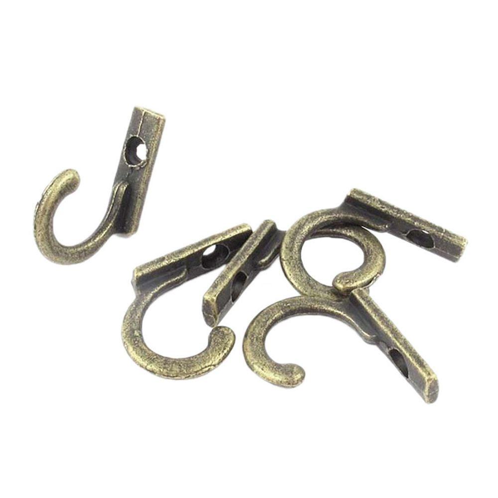 Set 10 Giá Đỡ Treo Khăn Tắm / Chìa Khóa Bằng Kim Loại Kiểu Cổ Điển Tiện Dụng Trang Trí Nhà Cửa