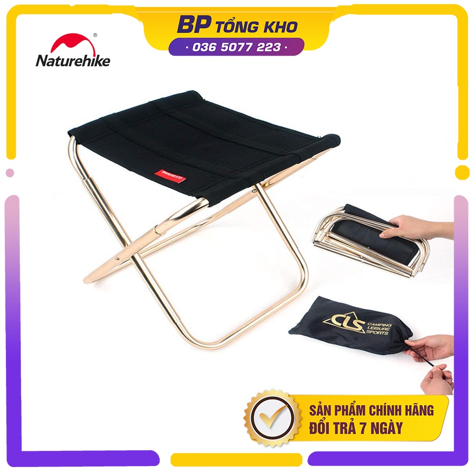 Ghế gap mini NatureHike NH17Z012-L Phù hợp hoạt động cắm trại dã ngoại, câu cá, BBQ,..