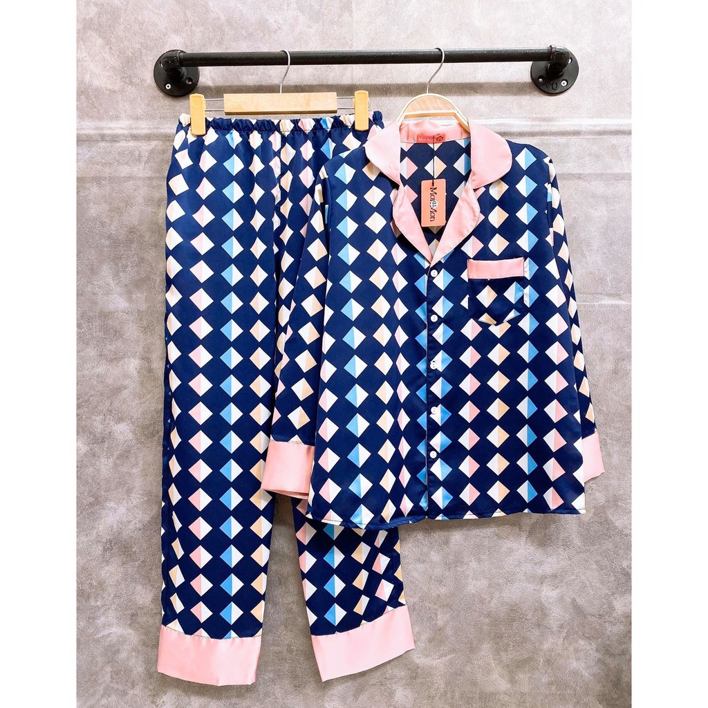 Đồ Bộ Pijama SATIN TDQD CAO CẤP - BIGSIZE FORM 80KG