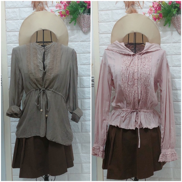 COMBO Áo xô peplum Japan dễ thương