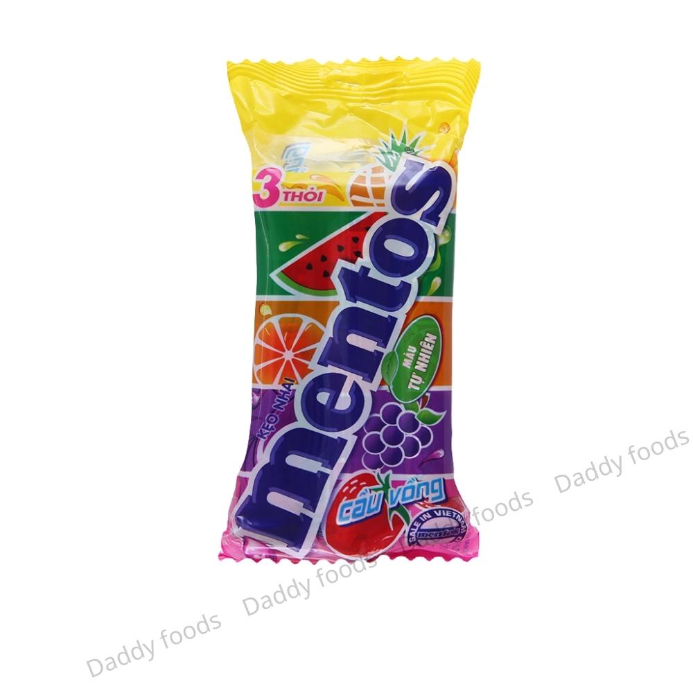 1 túi kẹo mentos 7 sắc cầu vồng hạn sử dụng dài tha hồ bảo quản