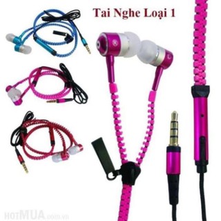 Tai nghe kéo khóa Zipper chống rối dây