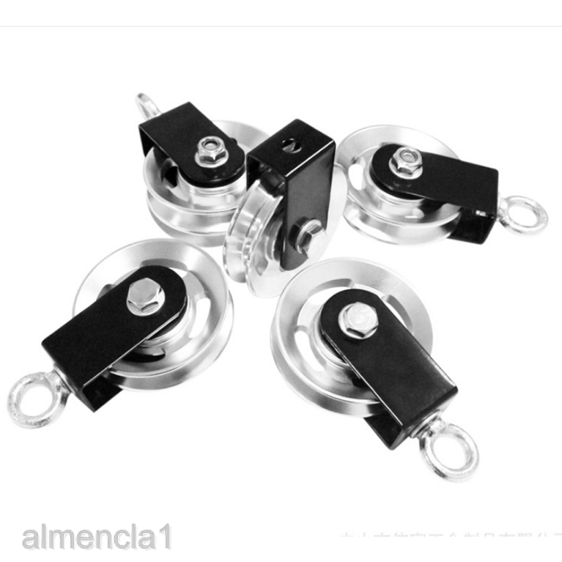 [ALMENCLA1] Swivel Pulley Block Home Gym Cable Machine DIY Spin Pulleys Cables Roller Guide