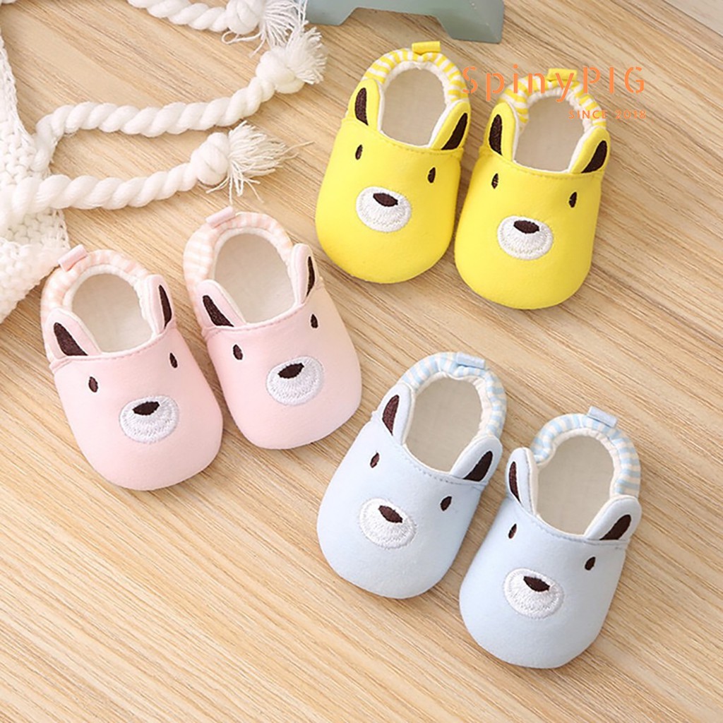 Giày tập đi cho bé 0-18 tháng tuổi chống trơn trượt chất liệu cotton cực kỳ mềm mại và thân thiện với trẻ