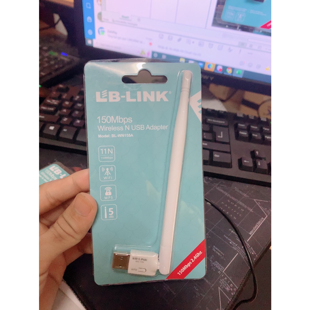 USB Thu Wifi cho PC - Laptop LB-Link BL-WN155A - Hàng Chính Hãng Bảo Hành 2 Nắm