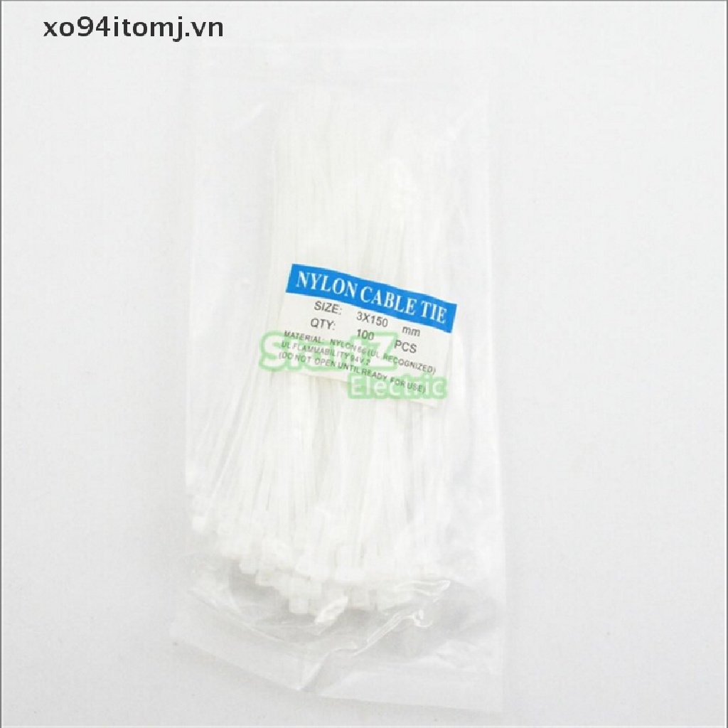 Túi 100 Dây Rút Tự Khóa Đa Màu Sắc 3 X 150Mm xo94itomj