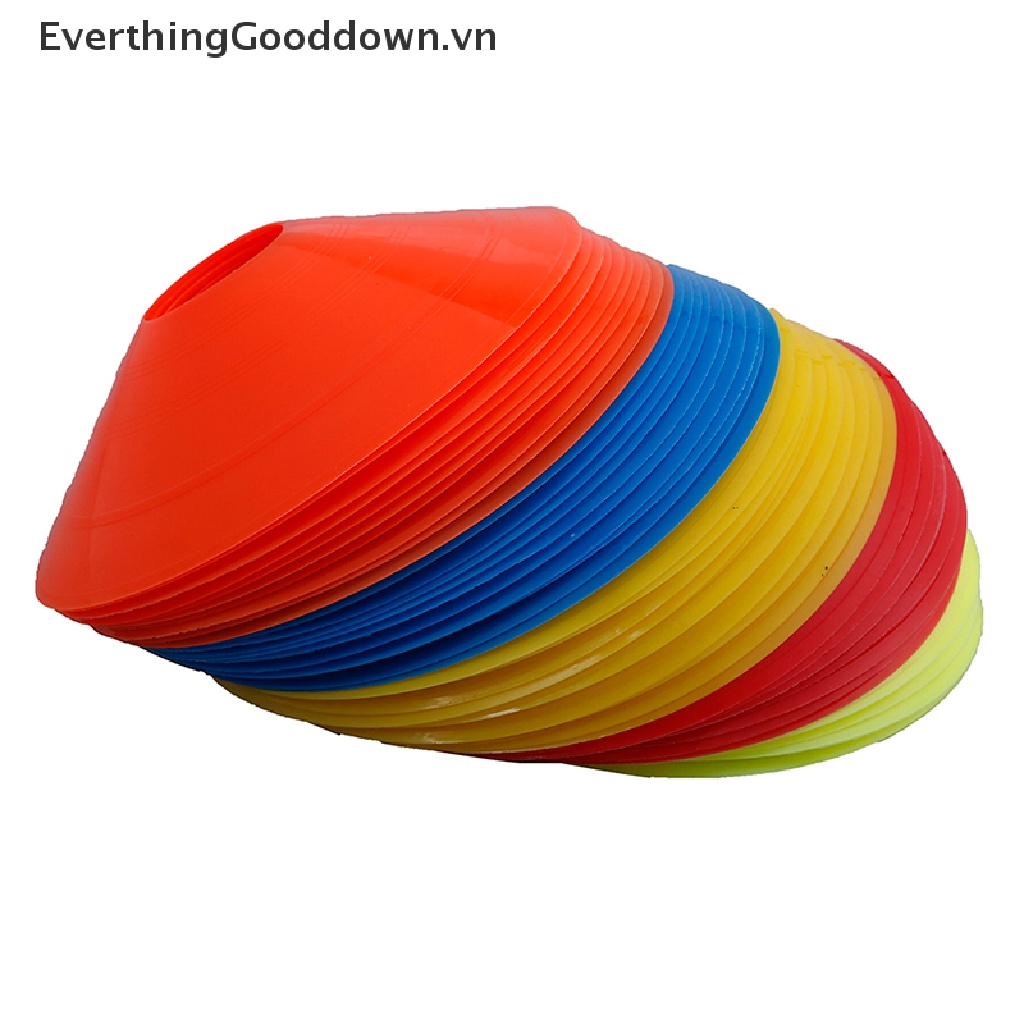 Everthinggooddown set 10 Đĩa Đánh Dấu Hình Nón Phẳng Tập Luyện Đá Banh