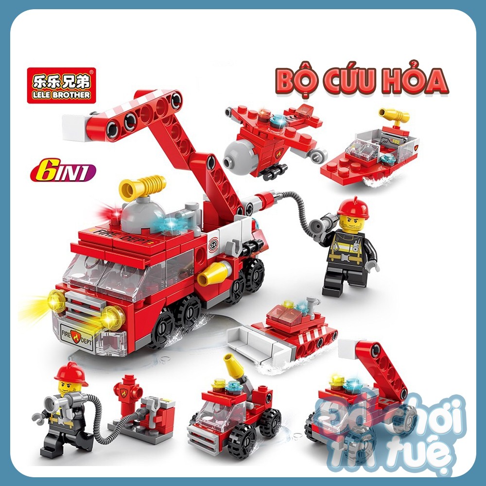 Bộ ghép hình Lego 6 trong 1 giá rẻ đề cho bé trai, bé gái - Đồ chơi trí tuệ Hà  Nội