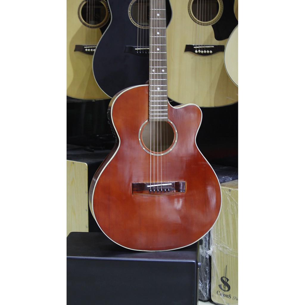 Guitar acoustic có ty + EQ 7545R, giá sinh viên chất lượng