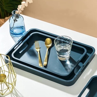 Khay cốc chén chữ Nhật , Khay gỗ tre tự nhiên phun Xanh cao cấp kết hợp giá úp cốc chén các loại