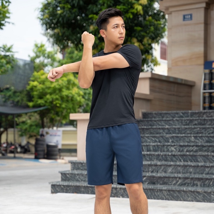 Quần short nam YODY dáng thể thao quốc dân thiết kế cạp chun SQM5021