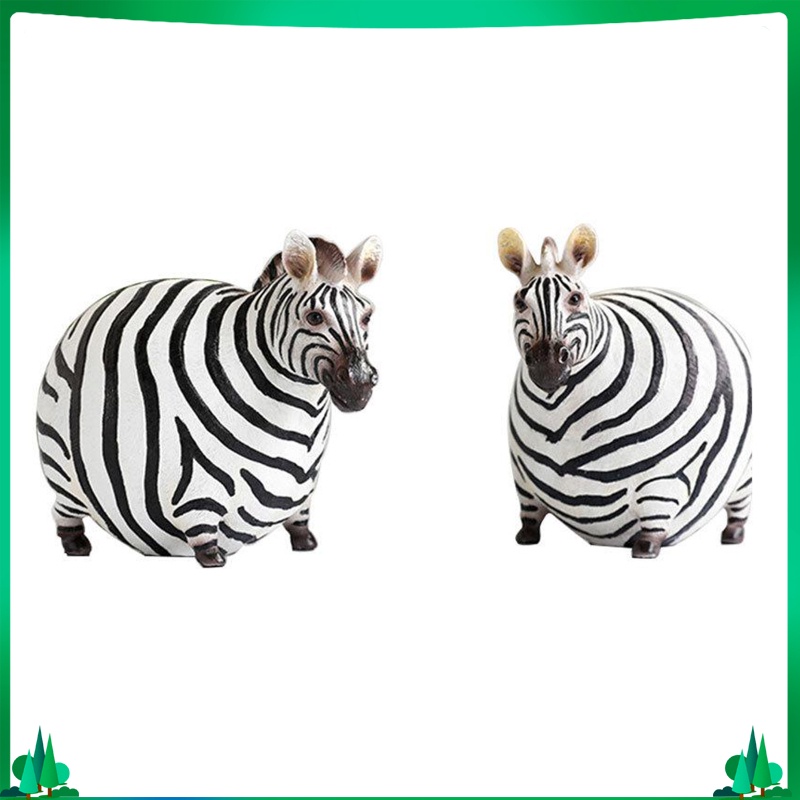 Small Animals Zebra Wildlife Animal Figurine Zoo Figure Resin Playset Toys for Boys and Girls 3-8 Years Old