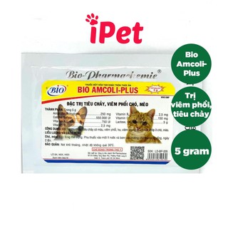Bio Amcoli Plus Gói 5g - Bột Hòa Tan Cho Thú Cưng Chó Mèo Viêm Phổi, Tiêu Chảy - iPet Shop