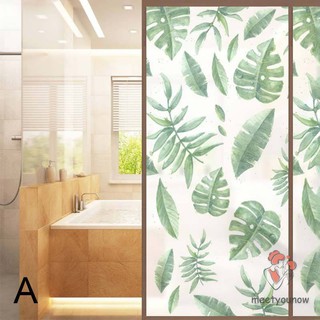 Giấy Dán Kính Mờ Họa Tiết Lá Cây