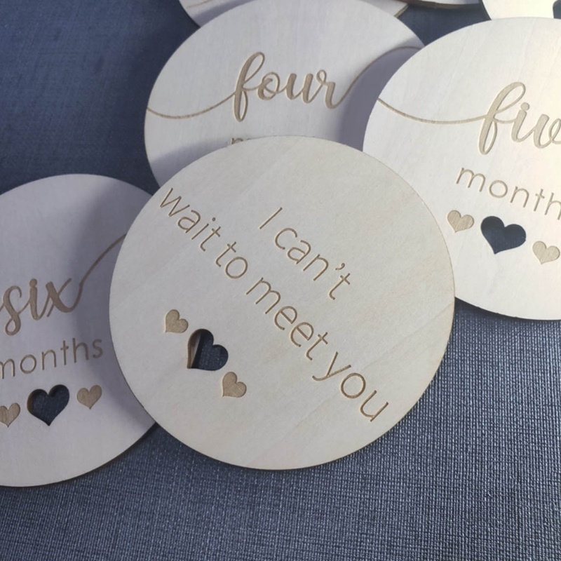 Set 15 Tấm Thẻ Ghi Âm Dùng Làm Đạo Cụ Chụp Ảnh Kỷ Niệm Cho Bé Sơ Sinh