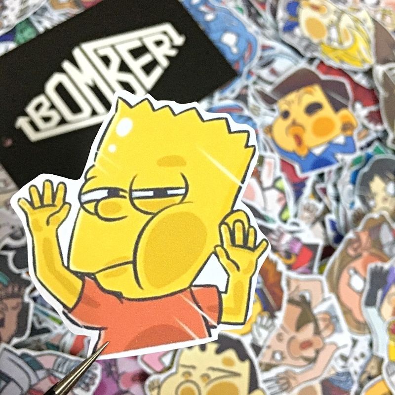 Sticker decal  siêu cưng theo chủ đề D.FACE / GLX.Cute / Kawaiiii / Ngẫu Nhiên