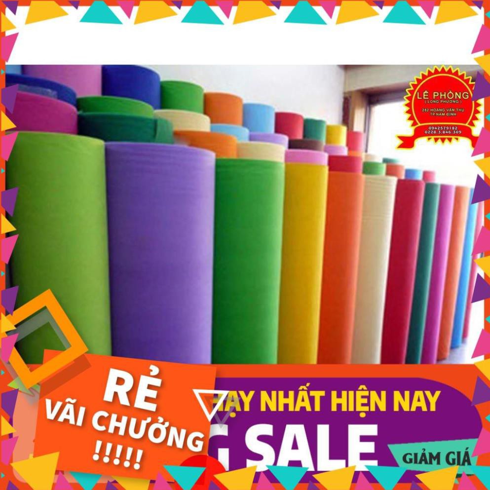 [ BÁN CHẠY ]  [ Mầm Non ] VẢI DẠ NỈ khổ 90*90 cm ( Inb shop để chọn màu )