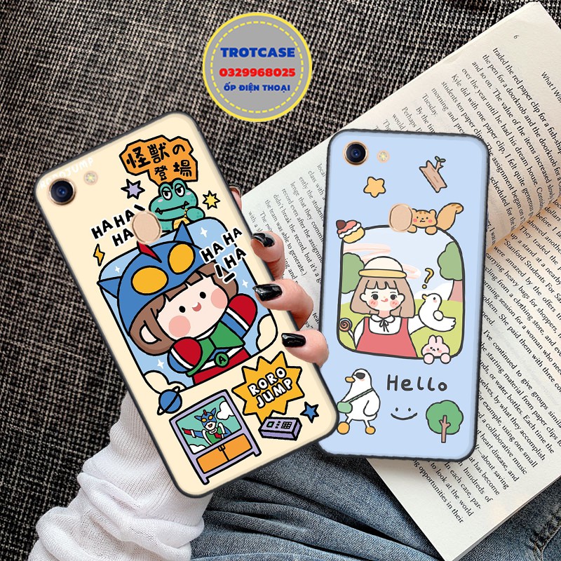 Ốp lưng Oppo F5 - F5 Youth - F7 - F7 Youth - in hình cô bé Roro Jum sáng mịn , giá rẻ , nhiều biểu cảm