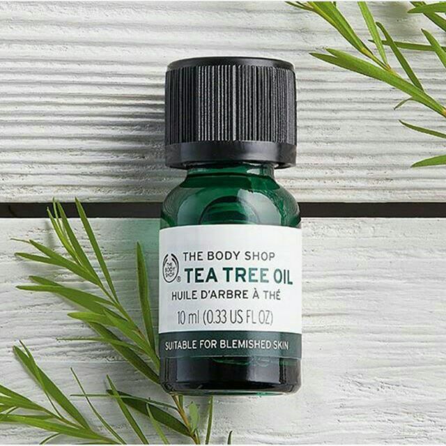 Tinh dầu tràm trà cho da mụn - Tea tree oil the body shop 10ml /chai